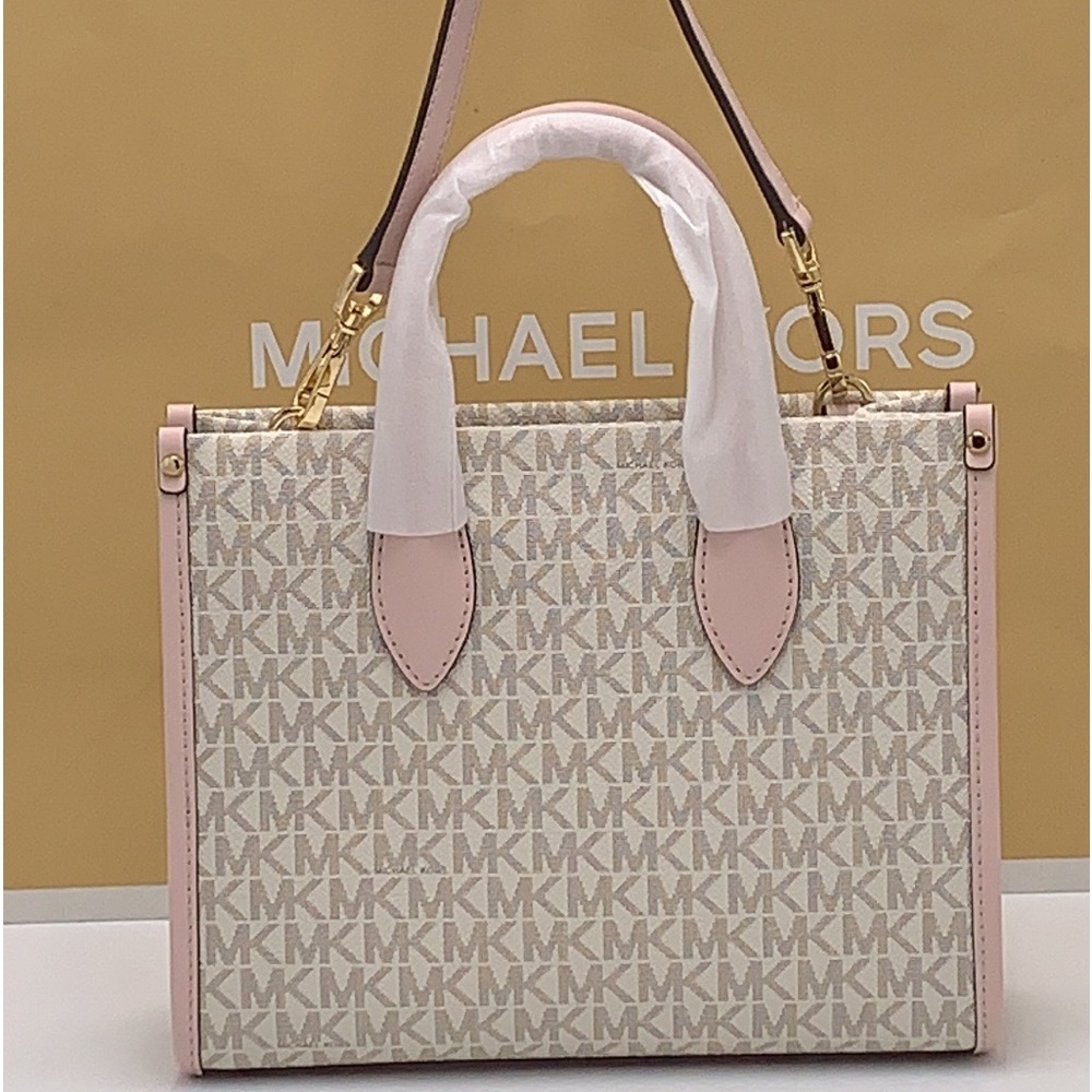 MICHAEL KORS MIRELLA SMALL
SHOPPER TOP ZIP XBODY POWDER
BLUSH MULTI SIGN… - Picture 3 of 16